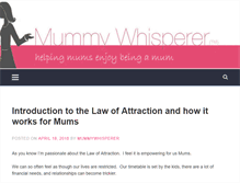Tablet Screenshot of mummywhispererblog.com